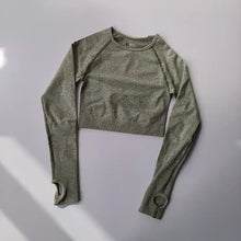 Load image into Gallery viewer, Seamless Yoga Crop Top for Women