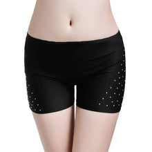 Load image into Gallery viewer, Belly Dance Safety Shorts Women's Belly Dance Clothes Leggings Tight-fitting Stretch Safety Pants with Diamonds Short Pants