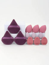 Load image into Gallery viewer, 12 Piece All Purpose Makeup Sponge Set with Loose Powder Puffs Mini Air Cushion Puffs Beauty Eggs and Mini Beauty Sponges