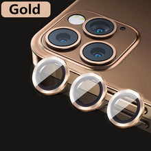 Load image into Gallery viewer, HD Camera Lens Protector 9H Hardness Anti-Scratch Camera Protector For iPhone 13 14 12 Pro Max Titanium Alloy Camera Protector for iPhone 12 13 Mini Camera Protector Lens Protection Glass Suit