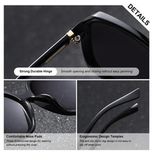 Load image into Gallery viewer, BARCUR Women’s Gradient Butterfly Frame Polarized Fashionable Sunglasses – Trendy Elegant Large PC Elliptical Design with UV400 Protection for Summer Travel Beach Shopping & Summer Style – White Gift Box Included
