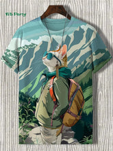 Load image into Gallery viewer, 🐱 3D Travel Cat Print T-Shirt – Playful Summer Streetwear