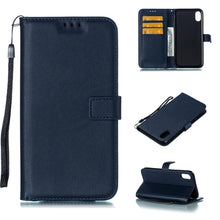 Load image into Gallery viewer, Solid Color Leather Wallet Case For iPhone 14 XS MAX 11 Pro 12 mini 13 Flip Cover Card Slot Mobile Phone Case Wallet Mobile Phone Case Leather Flip Case Wallet Colorful Protective Case