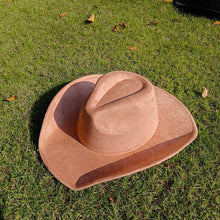 Load image into Gallery viewer, western Premium suede cowboy hat stylish men's and women's fedora Suede Panama hat perfect for outdoor festive activitieswestern