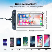 Load image into Gallery viewer, Universal Waterproof Phone Case For iPhone 13 12 11 Pro Max XS Water Proof Phone Bag Cover IP68 Phone Pouch Protector Photos Calls Comfortable Touch Operation Compatible with iPhone