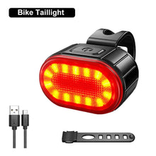 Load image into Gallery viewer, Cycling Bicycle Front Rear Light Set Bike USB Charge Headlight Light MTB Waterproof Taillight LED Lantern Bicycle Accessories
