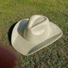 Load image into Gallery viewer, western Premium suede cowboy hat stylish men's and women's fedora Suede Panama hat perfect for outdoor festive activitieswestern
