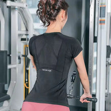 Load image into Gallery viewer, 🖤 Plus Size Women's Sports T-Shirt – Breathable Yoga & Running Top