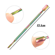 Load image into Gallery viewer, 4 Pcs/Set Professional Stainless Steel Nail Cutter Scissor Nippers Muti Function Cuticle Pusher Remover Nail Care Manicure Kits