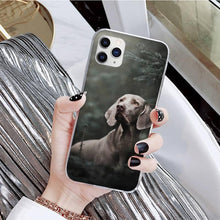 Load image into Gallery viewer, Dog Phone Case For Iphone 11 12 13 Mini Pro Max 8 7 6 6s Plus X 5 Se 2020 Xr Xs Case Shell Cute Funny Pattern Black Phone Case