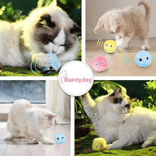 Load image into Gallery viewer, Smart Fluffy Plush Cat Ball Toys Interactive Chirping Balls Cat Kicker Toys 3 Lifelike Sounds Fun Kitty Kitten Toys Interactive Electric Cat Ball with Sound
