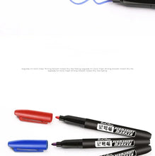 Load image into Gallery viewer, 6PCs/Set Permanent Marker Pen Fine Point Waterproof Markers Thin Nib Crude Nib Black Blue Red Ink 1.5mm Fine Color Marker Pens