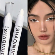 Load image into Gallery viewer, Matte Eyeshadow Stick White Eyeliner Shimmer Silver Highlighter Pen Cream Formula