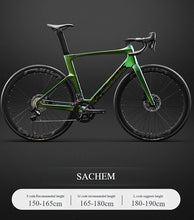 Load image into Gallery viewer, 2025 New Ultra-Light Carbon Fiber Road Bike Fast Racing Bicycle with Hydraulic Disc Brakes 16/24-Speed Gear Shift Drop Handlebar