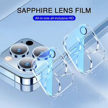 Load image into Gallery viewer, Full Cover HD Back Camera Glass Protectors for iPhone 13 12 Pro Max 13Mini Lens Protective Glass Film on IPhone 11 14 PRO MAX XS Ultra Thin Tempered Glass Camera Lens Screen Protector