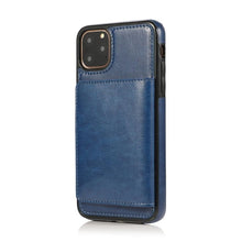 Load image into Gallery viewer, Leather Wallet Case For iPhone 11 Pro Max XS Max XR X 8 7 6S 6Plus 5 5S With Stand Card Pocket Case Cover Shockproof Texture PU Leather Wallet Cover