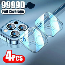 Load image into Gallery viewer, 4Pcs Full Cover Protective Glass for Iphone 11 12 13 Pro XS Max Camera Protector for Iphone X 11pro Max 12 13 Mini 14 Pro Max Camera Lens Protector for iPhone