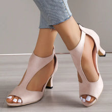 Load image into Gallery viewer, Leather High Heels Shoes