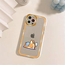 Load image into Gallery viewer, Cute Puppy Phone Case For Iphone 11 12 13 Mini Pro Max 14 Pro Max Case Shell Butt Squishy Fidget Toys Phone Case For Iphone