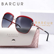 Load image into Gallery viewer, BARCUR Sunglasses Women’s Fashion Polarized Metal Frame Sunglasses UV400 Protection Multi-Color Options Trendy Square Sunglasses with Exquisite White Gift Box for Summer Parties Travel & Outdoor Events