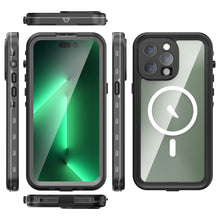 Load image into Gallery viewer, Waterproof Case For iPhone 14 Pro Max 14 Pro iPhone 13 Pro Max Protector Full Body Protective Dustproof Magnetic Phone Case Waterproof 360 Degree All-Round Protection with Built-in Screen Protector Outdoor Transparent Shockproof Case