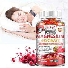 Load image into Gallery viewer, Magnesium Glycinate Gummies - Calm, Relieves Stress, Promotes Sleep, Support Memory, Concentration & Muscle Spasms - 120pcs