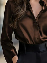 Load image into Gallery viewer, Women’s Spring-Autumn Lapel Button Shirt