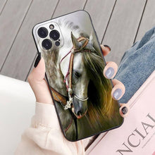 Load image into Gallery viewer, Animal Steed Horse Phone Case For Iphone 14 11 12 13 Mini Pro Xs Max Cover 6 7 8 Plus X Xr Se 2020 Cool Animal Horse Case For Iphone