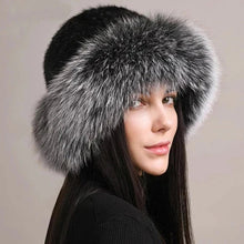 Load image into Gallery viewer, Women’s Faux Fur Knit Beanie