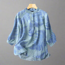 Load image into Gallery viewer, Vintage Cotton-Linen Button Down Blouse