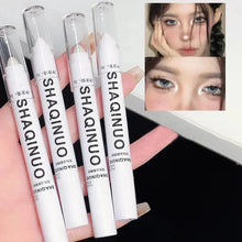 Load image into Gallery viewer, Matte Eyeshadow Stick White Eyeliner Shimmer Silver Highlighter Pen Cream Formula
