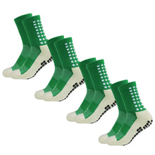 Load image into Gallery viewer, 4 Pack Men s Anti Slip Soccer Socks