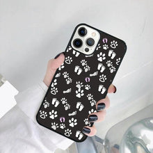 Load image into Gallery viewer, Dog Foot Print Colorful Pattern Phone Case For Iphone 14 Se 2020 Xr Xs 11 12 13 Mini Pro Max 6 7 8 Plus Ultra Designer Printed Hard Back Case