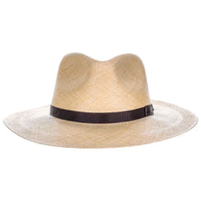 Load image into Gallery viewer, Scala Belloso - Panama Straw Fedora Hat