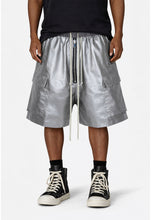 Load image into Gallery viewer, METALLIC SHINE CARGO SHORTS