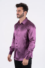 Load image into Gallery viewer, Men's Satin Mauve Dress Shirt