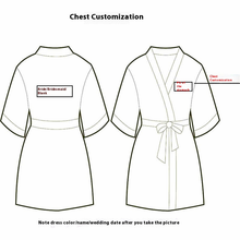 Load image into Gallery viewer, Custom Satin Bridesmaid Robes – Personalized with Name, Title, or Date | Wedding Party Gifts