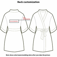 Load image into Gallery viewer, Custom Satin Bridesmaid Robes – Personalized with Name, Title, or Date | Wedding Party Gifts