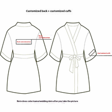 Load image into Gallery viewer, Custom Satin Bridesmaid Robes – Personalized with Name, Title, or Date | Wedding Party Gifts