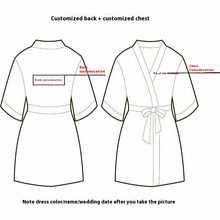 Load image into Gallery viewer, Custom Satin Bridesmaid Robes – Personalized with Name, Title, or Date | Wedding Party Gifts