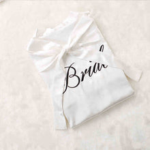 Load image into Gallery viewer, Custom Satin Bridesmaid Robes – Personalized with Name, Title, or Date | Wedding Party Gifts