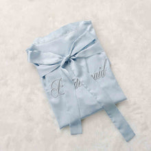 Load image into Gallery viewer, Custom Satin Bridesmaid Robes – Personalized with Name, Title, or Date | Wedding Party Gifts