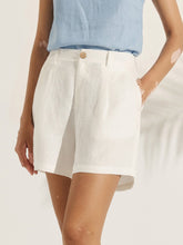 Load image into Gallery viewer, 100% Linen Pleated Linen Shorts ELLEN