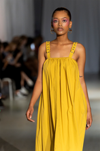 Load image into Gallery viewer, Paola Mustard Maxi Boho Dress