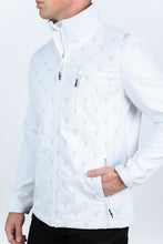 Load image into Gallery viewer, Mens Aztec Softshell Water-Resistant Jacket - White