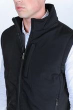 Load image into Gallery viewer, Mens SoftShell Concealed Carry Water-Resistant Vest - Black