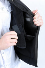 Load image into Gallery viewer, Mens SoftShell Concealed Carry Water-Resistant Vest - Black