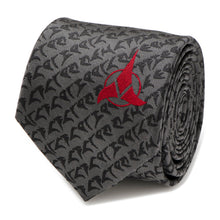 Load image into Gallery viewer, Star Trek Klingon Gray Men's Tie
