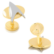 Load image into Gallery viewer, Star Trek Two Tone Delta Shield Cufflinks