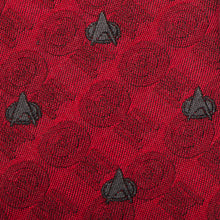 Load image into Gallery viewer, Star Trek TNG Red Delta Shield Men's Tie
